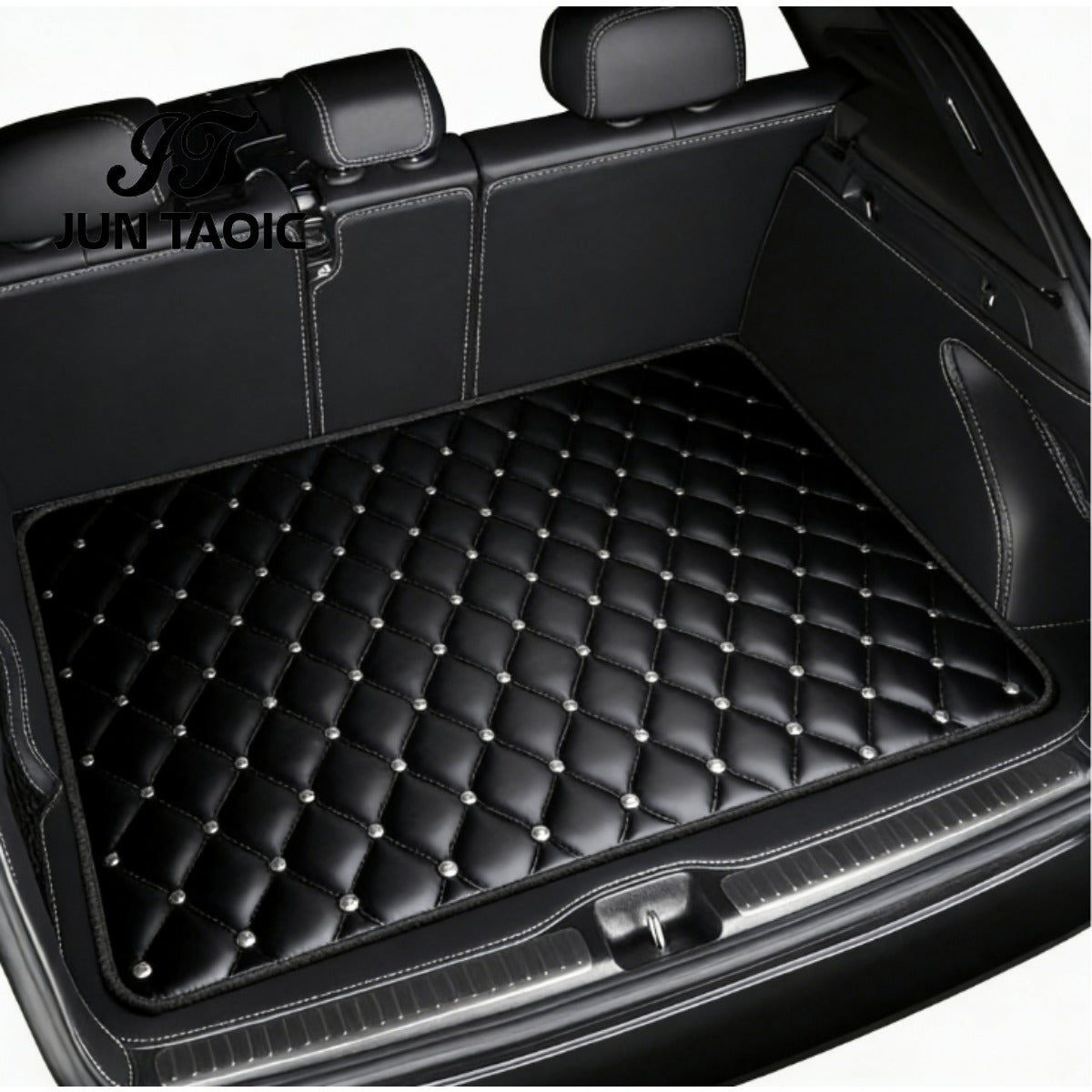 Car Trunk Mat Cargo Liner – Waterproof Non-Slip Trunk Floor Mat with Pattern Designs to Protect Vehicle Interior from Dirt, Spills & Scratches | Multiple Styles