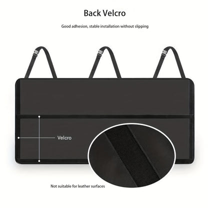 Car Trunk Organizer Bag - High Capacity Oxford Cloth Rear Seat Storage with Adjustable Dividers & Storage Pockets, Universal Fit for Cars, SUVs & Trucks