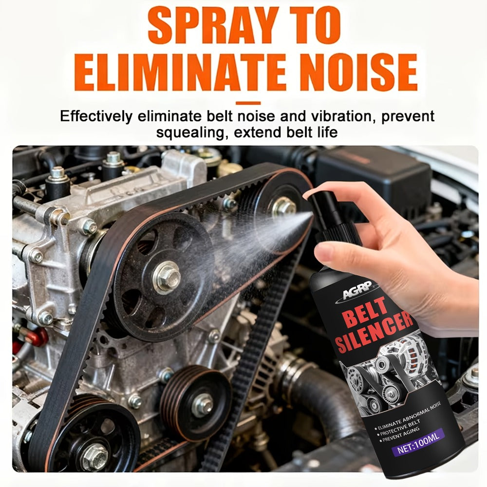 Engine Belt Conditioner 100ml - Noise Reduction, Wear Resistance & Elasticity Restorer, Anti-Aging Durable Coating for Drive Belts, Serpentine & Transmission Belts