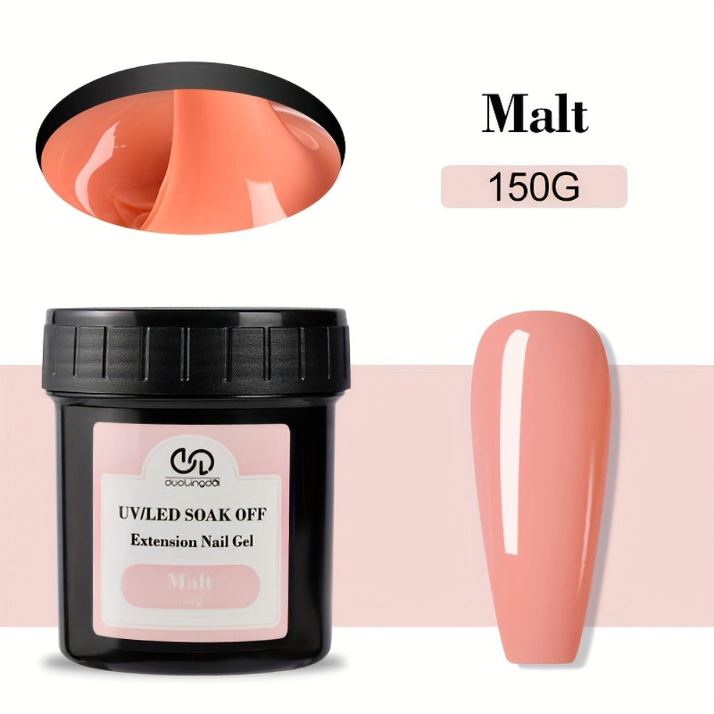 Builder Gel for Nail Extensions 150g Apex Strengthening Kit 13 Shades Clear White Pink Nude Milky Jelly Salmon UV LED Cure Professional Salon Home DIY Manicure Nail Art Women