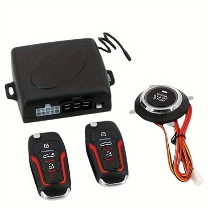 Car Remote Start Controller – 12V Universal Remote Engine Start & Door Lock System, Keyless Entry Starter Kit for Cars with Standard 12V Electrical System