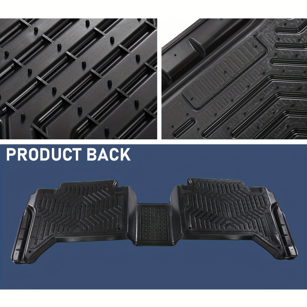 Floor Mats TPE Double Cab All Weather Rubber Liners Fit For Toyota For Tacoma 05-15