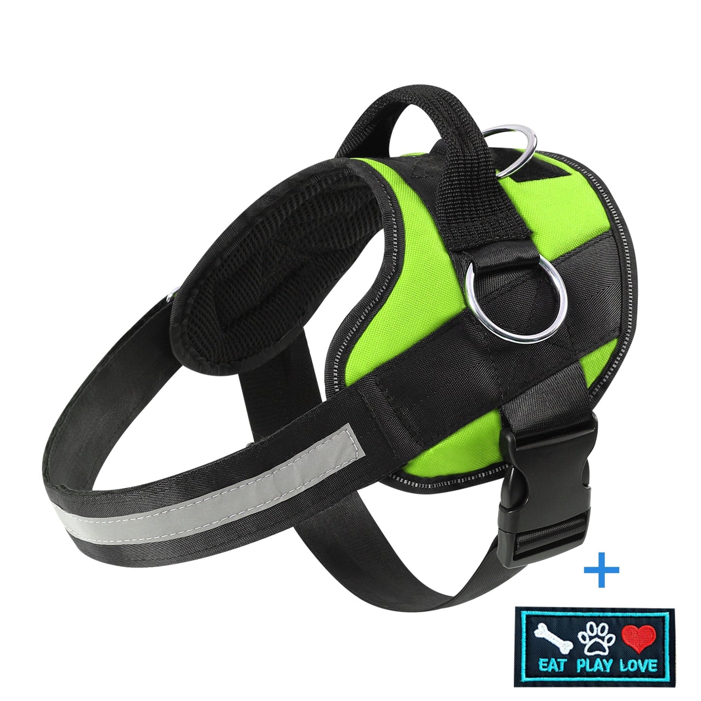 Breathable Reflective Dog Harness with Control Handle – Adjustable Outdoor Vest for Walking Running Hiking – XS to XXL