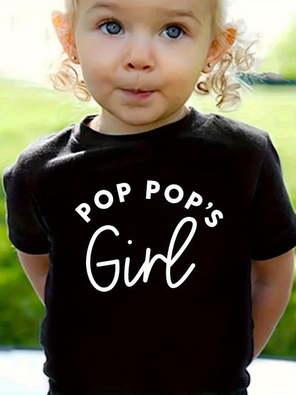 Girls' Pop Pop Girl T-Shirt - Cotton Graphic