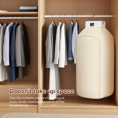 Mini Dryer Machine 600W Portable Clothes Dryer Dual Mode Quiet Operation Timer 1H 2H 8H Energy Efficient for Apartments Dorms RVs Travel Small Spaces Basic Premium