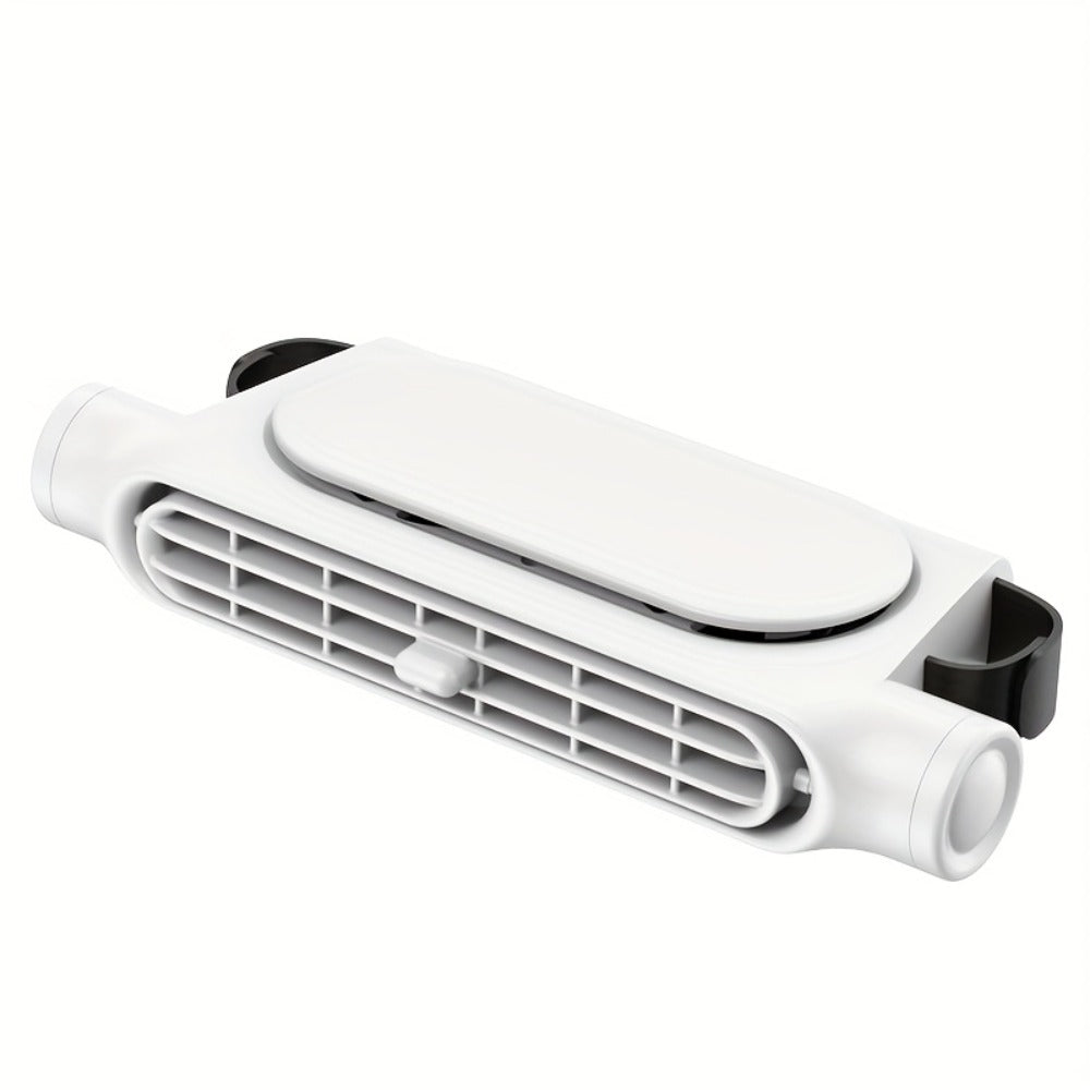 Bladeless Car USB Fan - 3-Speed Silent Cooling, Fits All Vehicles, Car Seat Fan with USB Charging Cable, Black & White Available