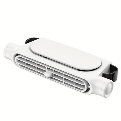 Bladeless Car USB Fan - 3-Speed Silent Cooling, Fits All Vehicles, Car Seat Fan with USB Charging Cable, Black & White Available