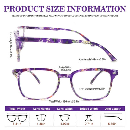 Blue Light Blocking Reading Glasses for Women 5-Pack – Stylish Computer Readers with Spring Hinges, Anti-Blue Light Lenses, Multiple Strengths 1.0–4.0x, Multicolor