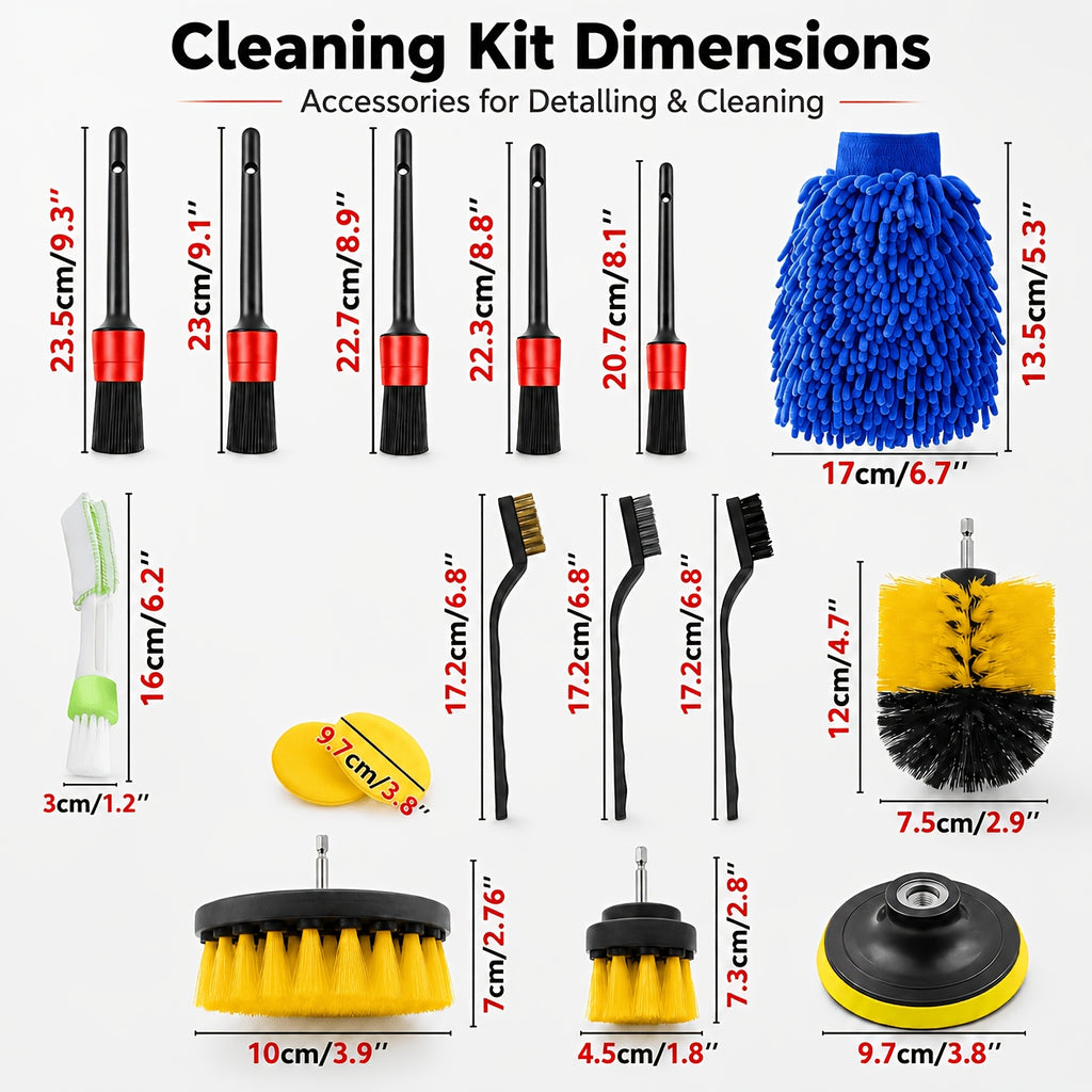 Car Detailing Brush Set The Ultimate Auto Cleaning Kit for Vents Gaps Maintenance Car Air Outlet Detail Clearance Brush