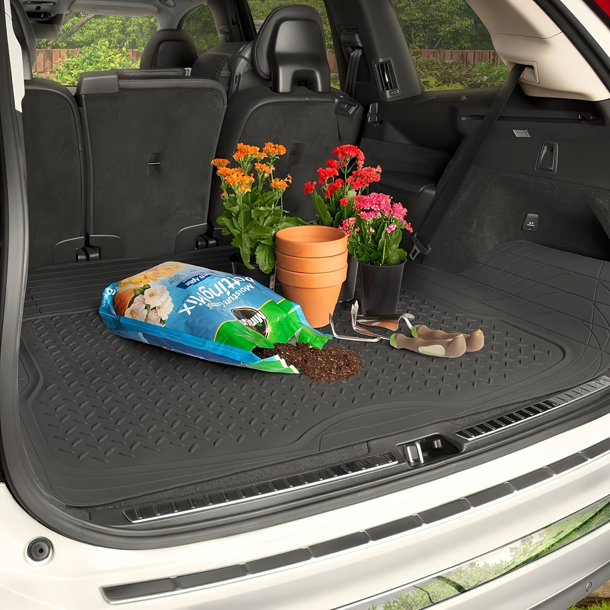 Large Size Car Trunk Cargo Mat, 47 X 32 Inches, Waterproof And Non-Slip, Can Be Cut, for SUV, Sedan And Van Car Cargo Mat Additions