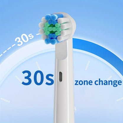 Sonic Electric Toothbrush with Smart Timer & 3 Cleaning Modes - IPX7 Waterproof, 4 Brush Heads, 600mAh USB Fast Charge, Round Tip Soft Bristles, Rechargeable Adult Toothbrush for Deep Clean