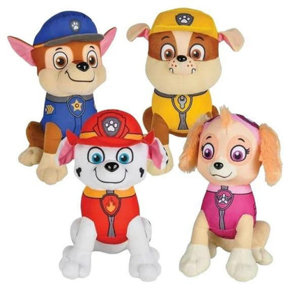 PAW Patrol Stuffed Animal Set of 4 Marshall Chase Rubble Skye 8 Inch – Soft Plush Figure Bundle Complete Character Gift for Toddlers Kids PAW Patrol Fans Birthday Christmas Ages 3+