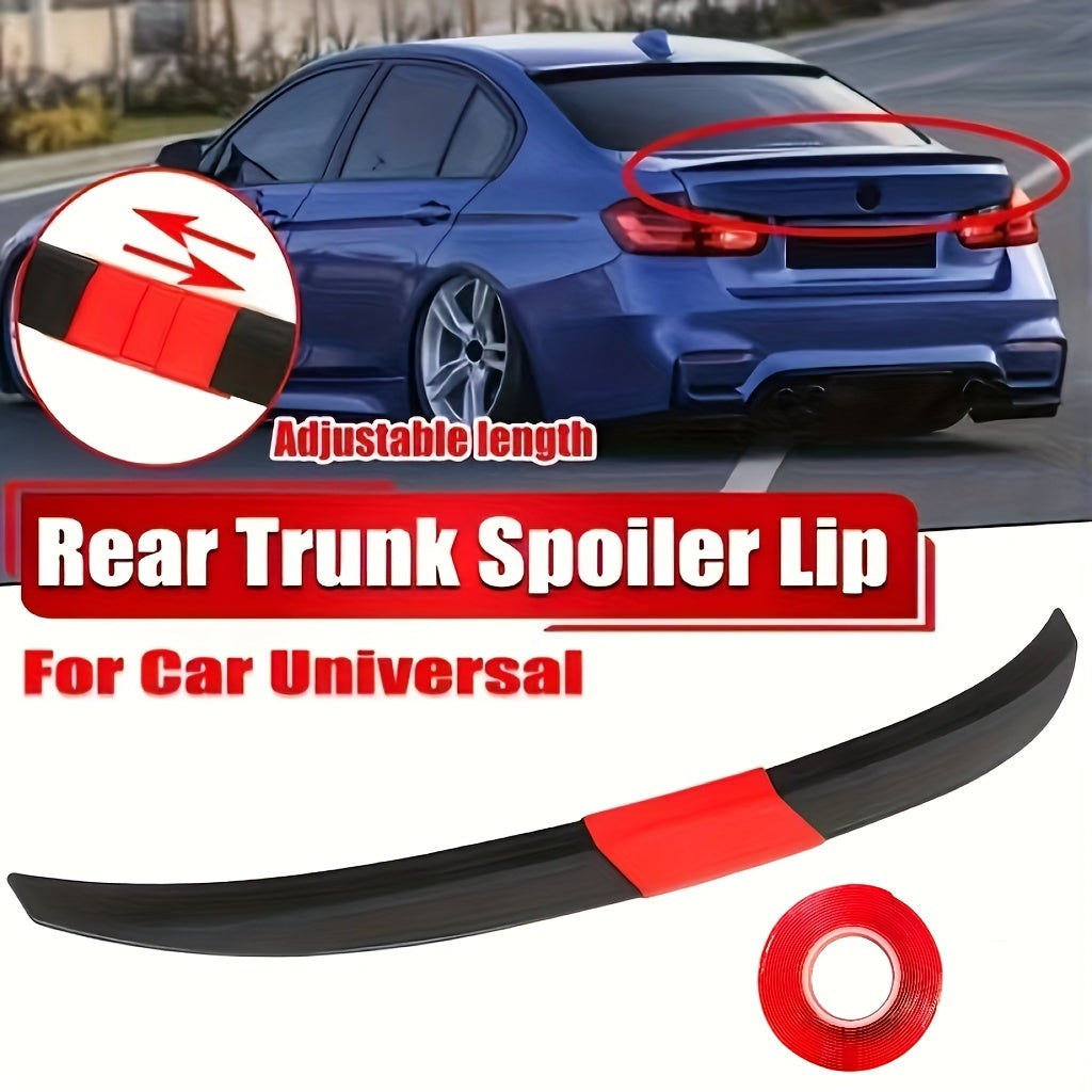 Universal ABS Tail Wing for Cars, Three-Part Tail Enhancement, Car Spoiler Additions, Rear Trunk Wing Lip Components