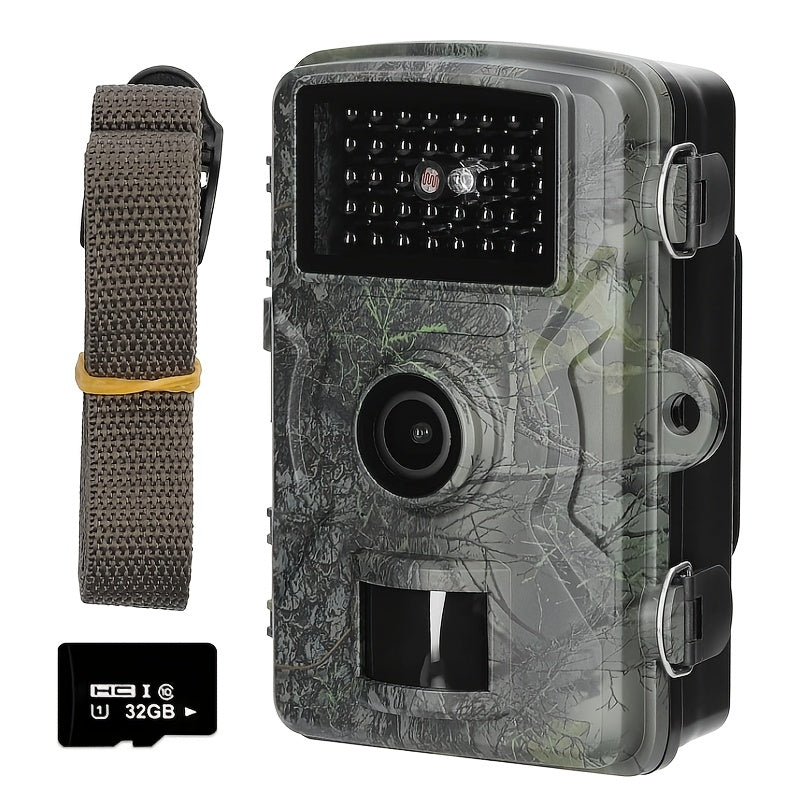 Trail Camera 48MP Night Vision Wildlife Camera, 1296P HD, 120° Wide Angle, 0.2s Fast Trigger, IP66 Waterproof, Motion Activated, IR Night Vision Up to 33ft, Game Camera for Hunting & Outdoor Surveillance