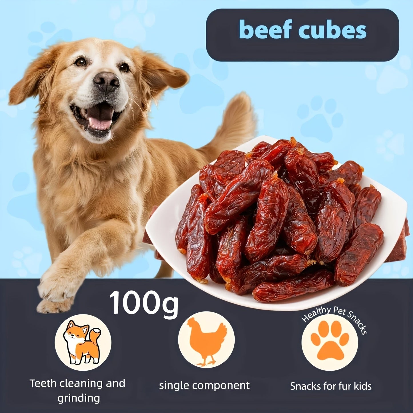 Dog & Cat Chicken Duck Jerky Treats – Freeze-Dried Meat Snacks with Teething Sticks Combo Pack 100g 200g Options