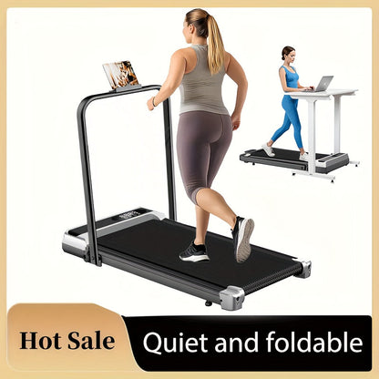 Folding Treadmill 3-in-1 with 14% Auto Incline & Handle – 3.0HP Quiet Walking Pad for Home, 300LBS Capacity, Portable Under Desk Treadmill for Walking, Jogging & Running