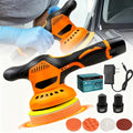 Car Body Sander. Cordless, Handheld, Rechargeable Car Body Repair Tool with Two Lithium Batteries, Multi-speed Automatic Polishing Function, Included Rotary Tool, ABS Chassis, Suitable for Car Detailing, Polishing And Waxing.