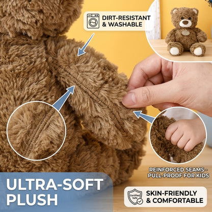 Giant Teddy Bear Stuffed Animal Plush Toy – Lifelike Soft Cuddly Bear Doll for Kids Adults Home Decor, Best Christmas Birthday Valentine Gift, Beige Brown