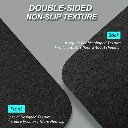 Large TPE Yoga Mat 6'x4' Extra Thick 1/3" – Alignment Lines, Double-Sided Non-Slip Professional Mat for Yoga, Pilates & Home Workout for Women & Men