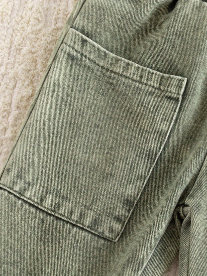Baby Girls' Denim Jacket & Pants Set - 2-Piece