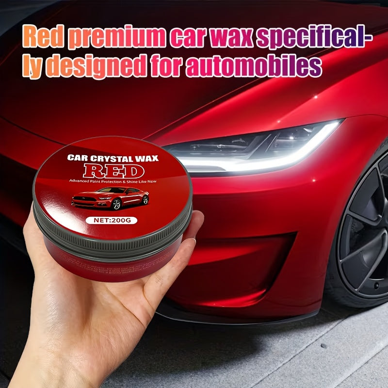 Vehicle Specific Wax, High-quality Automotive Coating, Provides Ultimate Paint Protection, Scratch Removal, And Gloss Enhancement - A Long-lasting Formula That Keeps Your Car Shiny, Available In Red, White, And Black
