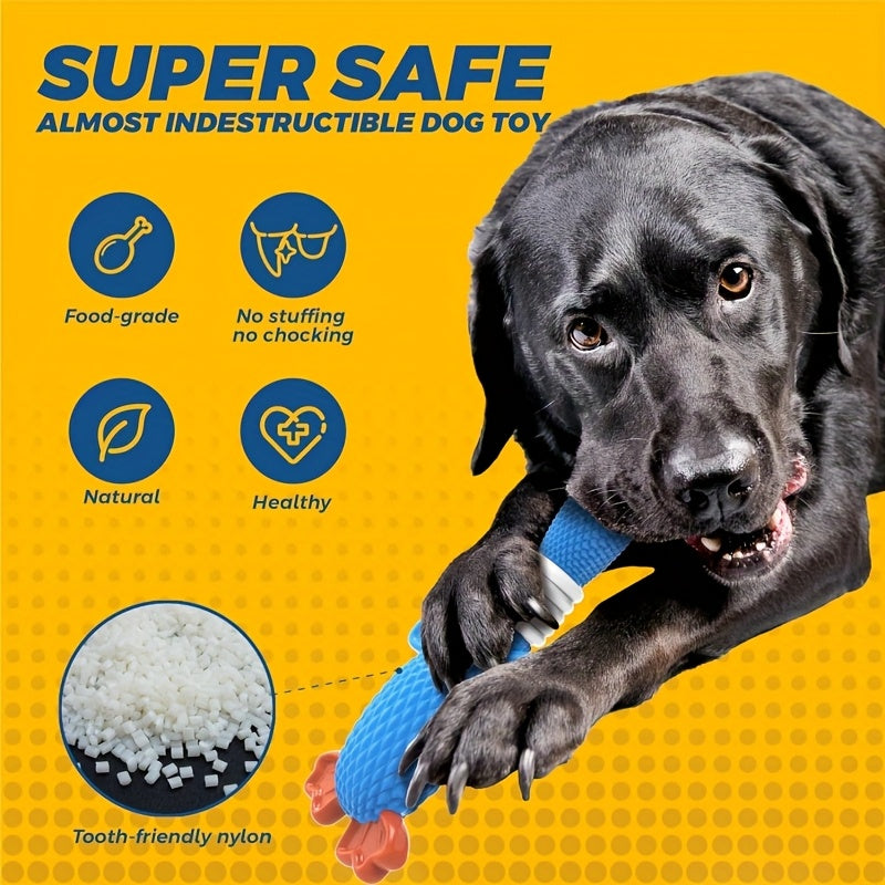 Indestructible Nylon Dog Chew Toy for Aggressive Chewers - Upgraded Tough Goose & Clownfish Design, Heavy Duty Durable Chew Toy for Large Medium Dogs, Teething Dental Cleaning Bone Toy