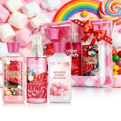 Vanilla Bath & Body Care Gift Set for Women – Shower Gel 3oz + Body Lotion 3oz + Body Mist 3oz | Moisturizing, Refreshing & Deodorizing Spa Gift for Mom, Wife, Sister or Girlfriend