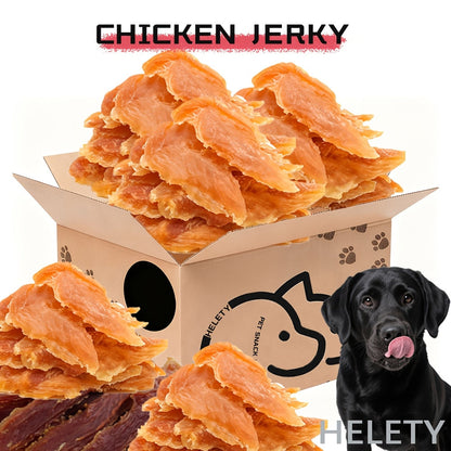Chicken Jerky Dog Treats – Dried Chicken for Dogs, High Protein Easy to Digest, Long Lasting Training Reward Snacks for Puppies Small Medium Large Breeds, Natural Healthy Dog Chews