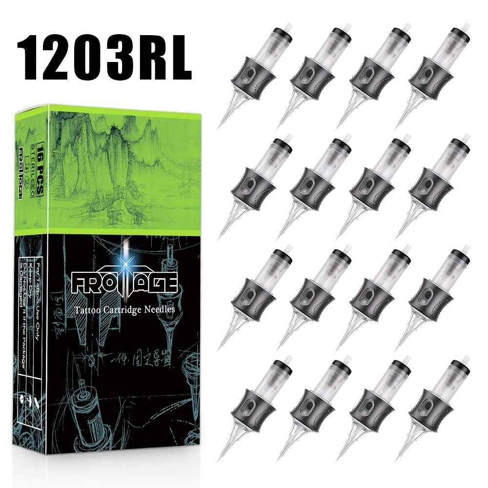 Tattoo Needle Cartridge Set 26 Sizes Integrated High Transparency Tips Round Liner Shader Curved Magnum M1 RL RS CM Disposable for Professional Artists & Beginners