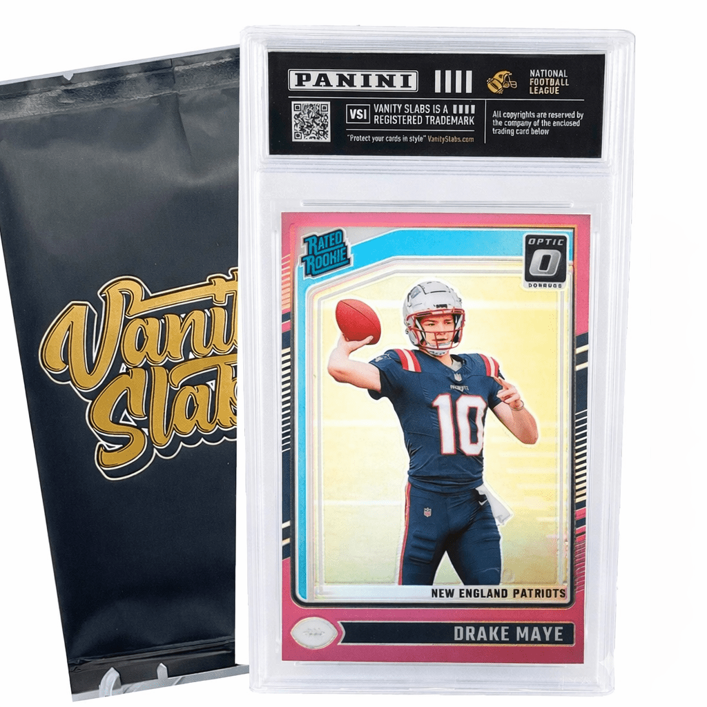 Football Mystery Card in Premium Display Slab – Rookie, Star, Autograph or Insert Guaranteed | Panini & Topps NFL Collectible Gift for Football Fans & Sports Card Collectors