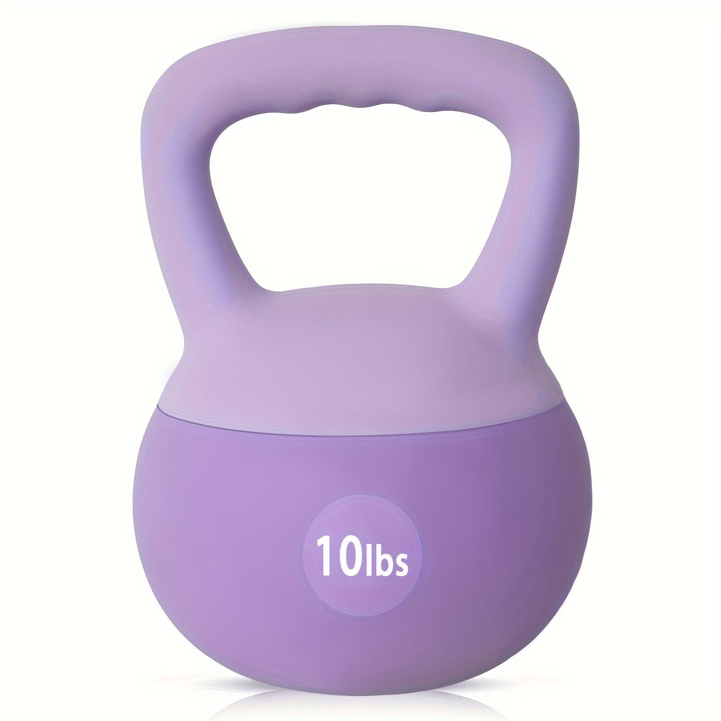 Soft PVC Kettlebell Iron Sand Filled – Wide Non-Slip Handle, 10 to 25 lbs, Safe for Home Use – Strength Training Weights for Women & All Fitness Levels, 4 Colors