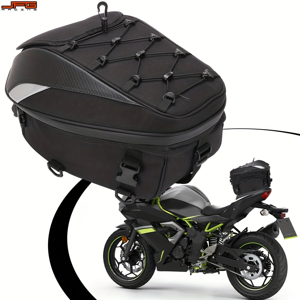 JFG RACING Motorcycle Backpack Motorbike Helmet Bag Tail Bag Outdoor Camping Bag Storage Travel Luggage Bags