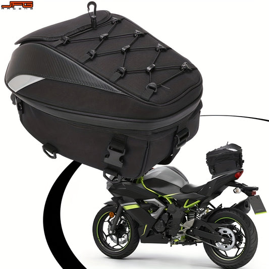 JFG RACING Motorcycle Backpack Motorbike Helmet Bag Tail Bag Outdoor Camping Bag Storage Travel Luggage Bags