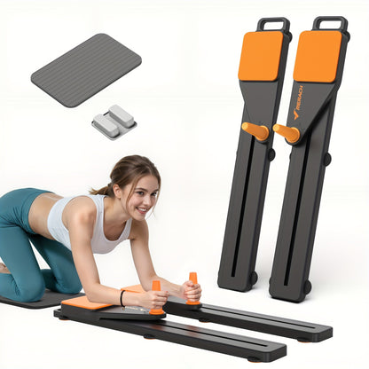 Multifunctional Ab Trainer Pilates Board – Detachable Anti-Slip Quiet Design, Portable Pilates Reformer for Core Workouts & Home Fitness for Women