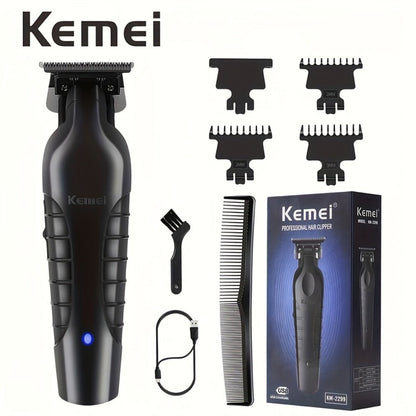 Kemei Hair Clipper & Beard Trimmer Set for Men — Professional Grooming Kit with Reciprocating Shaver, USB Rechargeable, Home & Salon Use, Father's Day & Birthday Gift for Dad