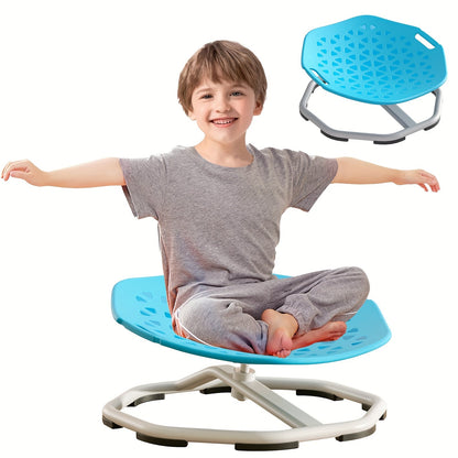 Sensory Spinning Chair for Kids with Autism & ADHD, Ages 3-18, 220LBS Capacity Swivel Sit and Spin Chair to Improve Focus & Body Balance, Calming Sensory Toy for Teens, Indoor Outdoor No Assembly