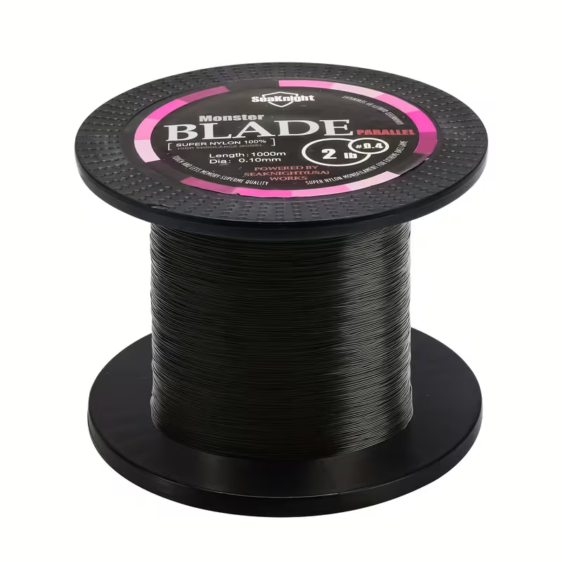 Monofilament Fishing Line 1000M / 1093Yds – Nylon Mono Line for Freshwater & Saltwater, 2-35LB, Black & White