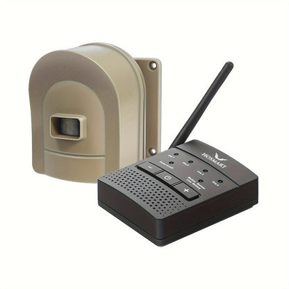 Driveway Alarm Wireless Sensor System 1/2 Mile Range – Motion Sensor Detector for Home, Mailbox & Perimeter Security, Battery Operated, 38 Ringtones