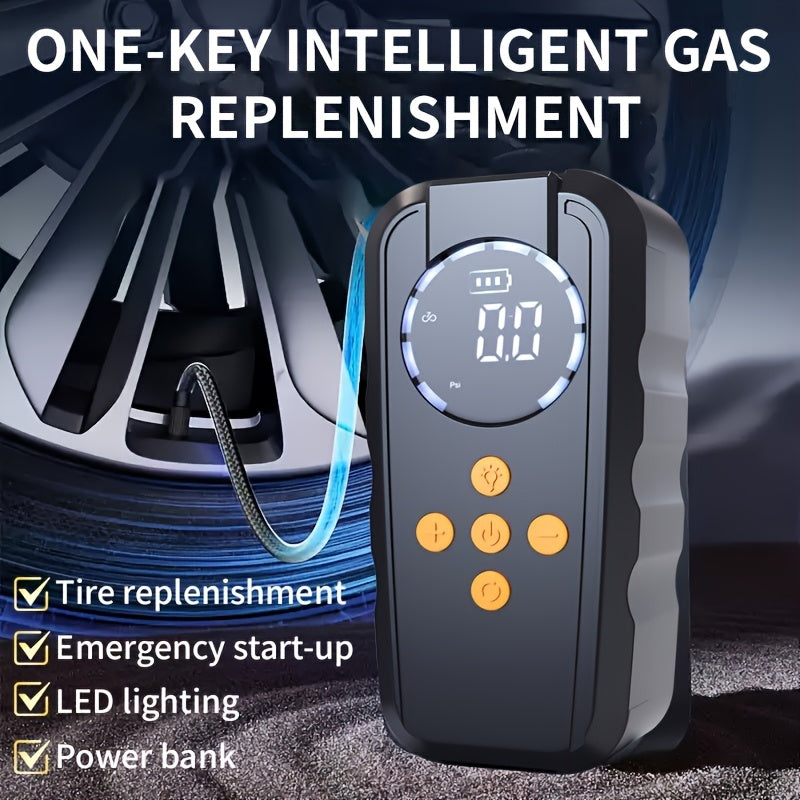 Outdoor Tent Inflator, Air Mattress Inflator, Inflatable Boat Inflator, Car Emergency Starting Power, Car Tire Inflator, Suitable for Inflatable Boats, Air Mattresses, Tents, Cars, Motorcycles, Bicycles, Balls, Outdoor Camping Rescue Equipment