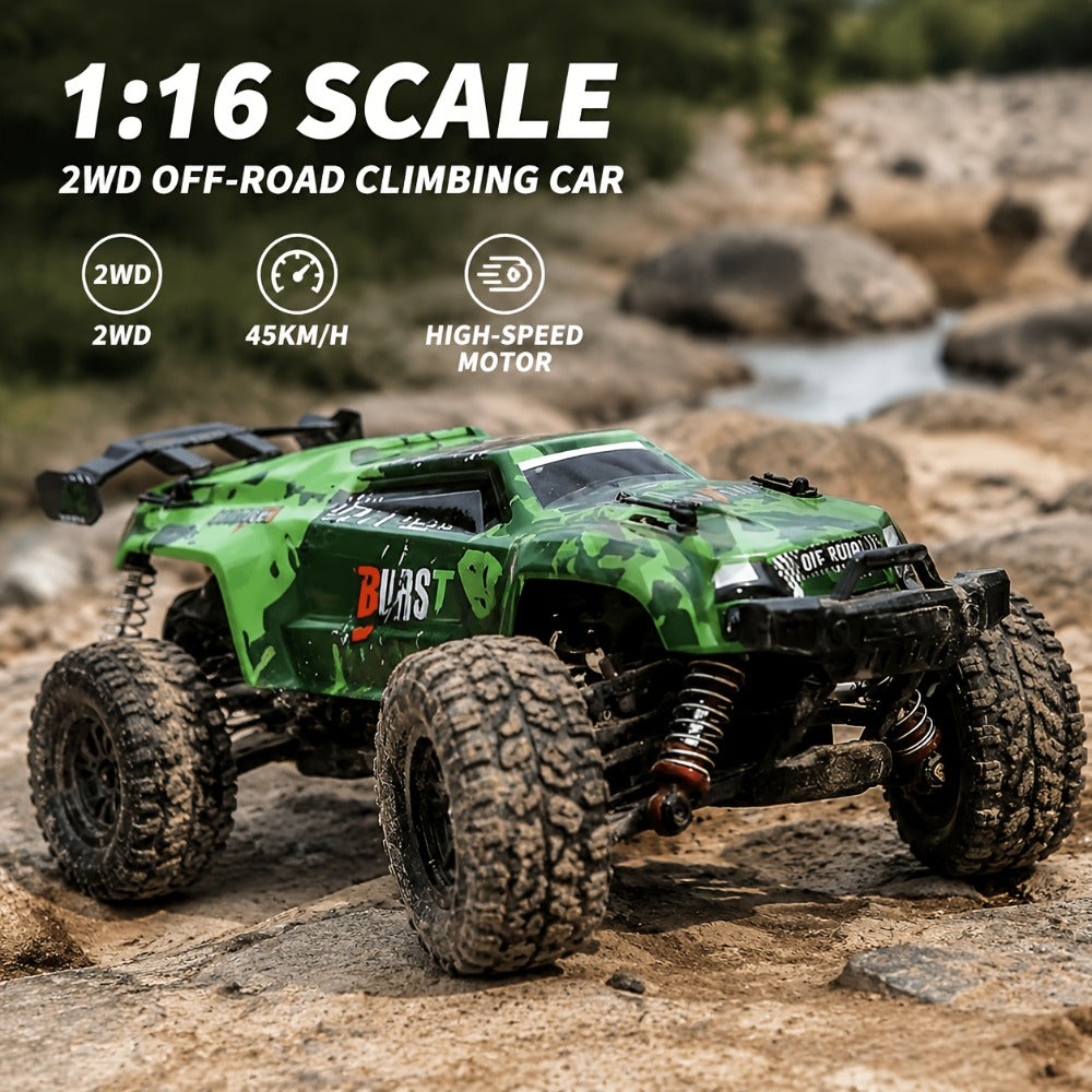 Alloy RC Truck for Kids 2.4GHz Off-Road Remote Control Car – All-Terrain Rechargeable Metal Body, Safe for Boys & Girls Ages 3 4 5 6 7, Best Birthday Easter Christmas Gift Toy