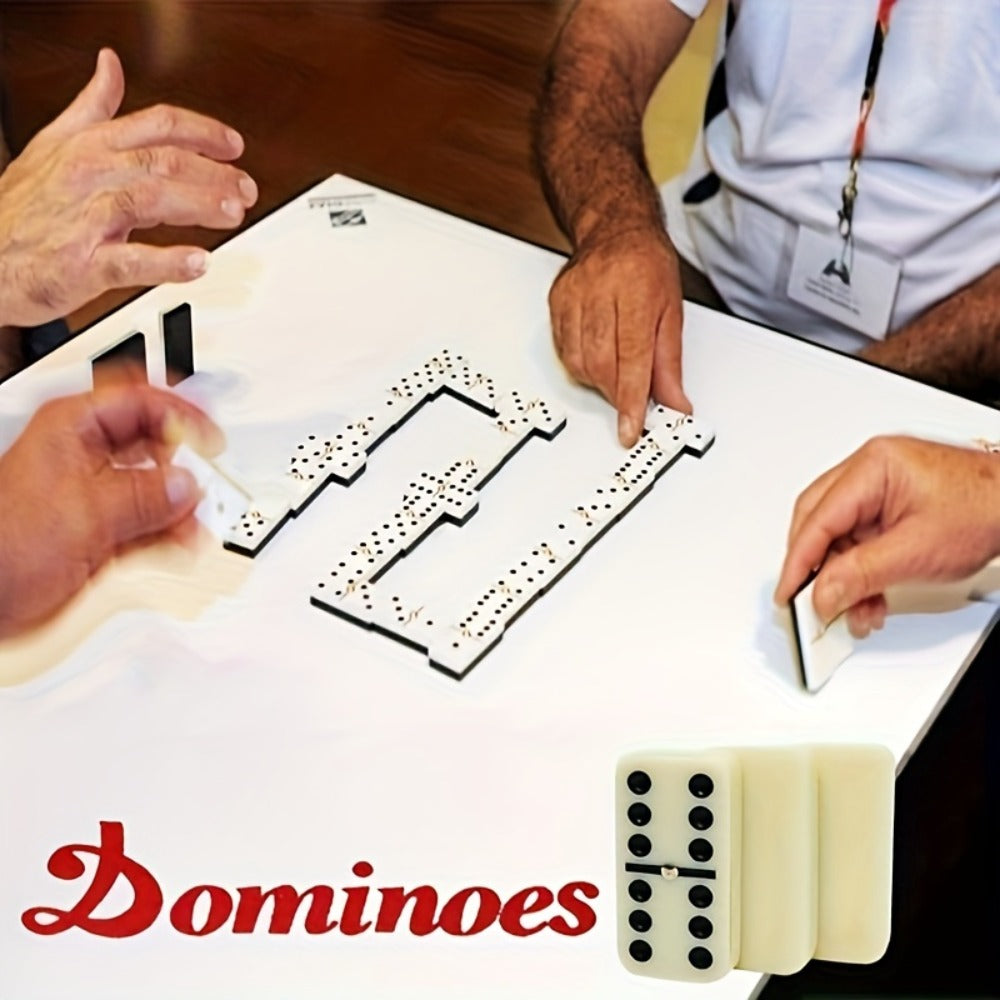 Double 6 Dominoes Set 28pcs in Wooden Case – Classic Family Board Game for Game Night Gatherings Kids Adults Gift