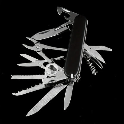 Multitool Pocket Knife 17-in-1 – Includes Screwdriver, Pliers, Scissors, Bottle Opener & More, Portable Multi-Tool for Camping, Hiking, Emergencies & Everyday Carry, Gift for Men
