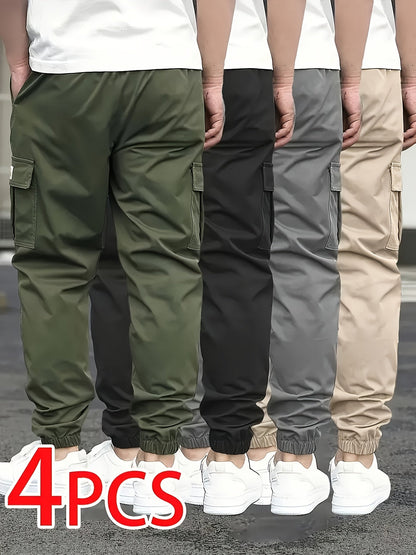 Men's Cargo Pants - Drawstring Waist With Pockets Everyday Style 918053