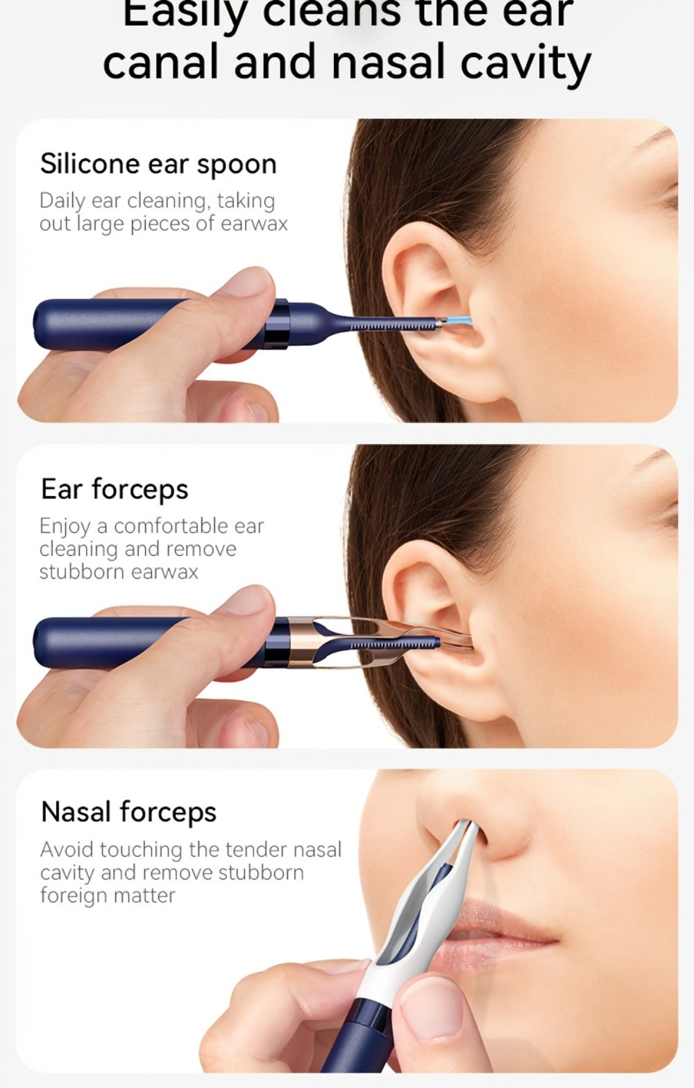 Upgraded 1080P Ear Wax Removal Tool with Camera & Storage Case – LED Light, iOS & Android Compatible, Complete Ear Cleaning Kit, Holiday & Birthday Gift for Whole Family