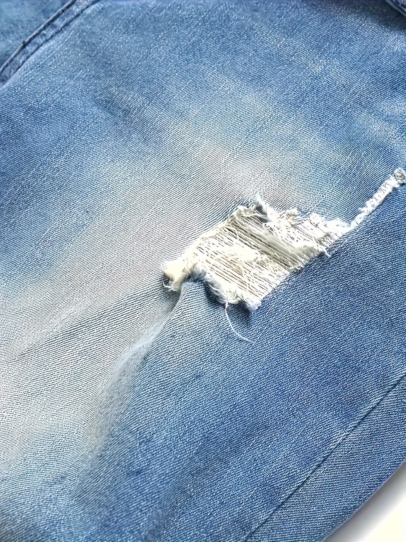 Men's Slim Fit Jeans - Classic Wash Distressed Everyday