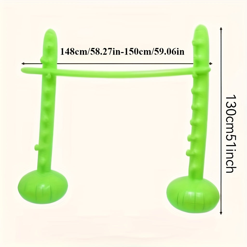 Inflatable Limbo Game Set for Adults & Kids – Portable Durable Limbo Stick Party Game for Outdoor Backyard Fun, Family Festivals, Beach Pool Gatherings & Interactive Group Activities