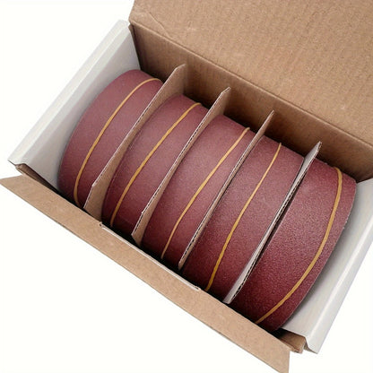 Sandpaper Roll with Dispenser, Aluminum Oxide Multi-Grit Emery Cloth 80-600, 4/5/6 Piece Set, 236 Inch for Wood Metal Glass Woodworking Sanding Blocks DIY