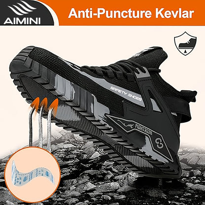 Men's Work & Safety Boots - Steel Toe Protection & Lightweight Design