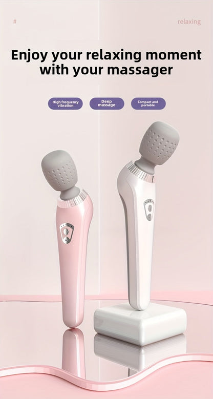USB Rechargeable Vibration Massage Stick – Portable Handheld Full Body Massager for Neck, Back, Legs & Waist Relaxation, Compact Electric Wand Massager for Home Office & Travel Use