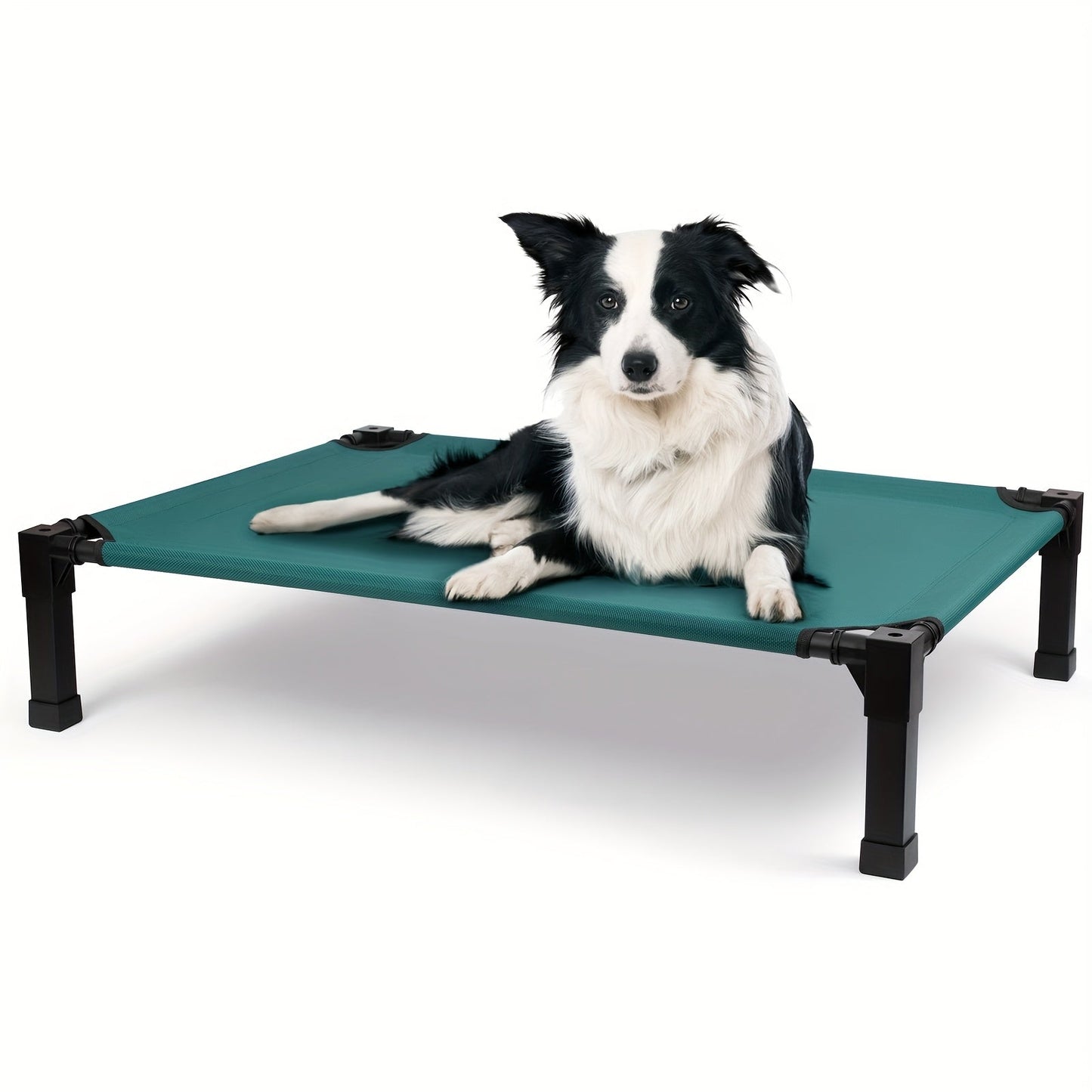 Elevated Dog Bed Cooling Raised Cot with Metal Frame – Washable Breathable Mesh, No-Slip Feet, Portable Dog Cot for Indoor & Outdoor Use, 4 Sizes, 7 Colors